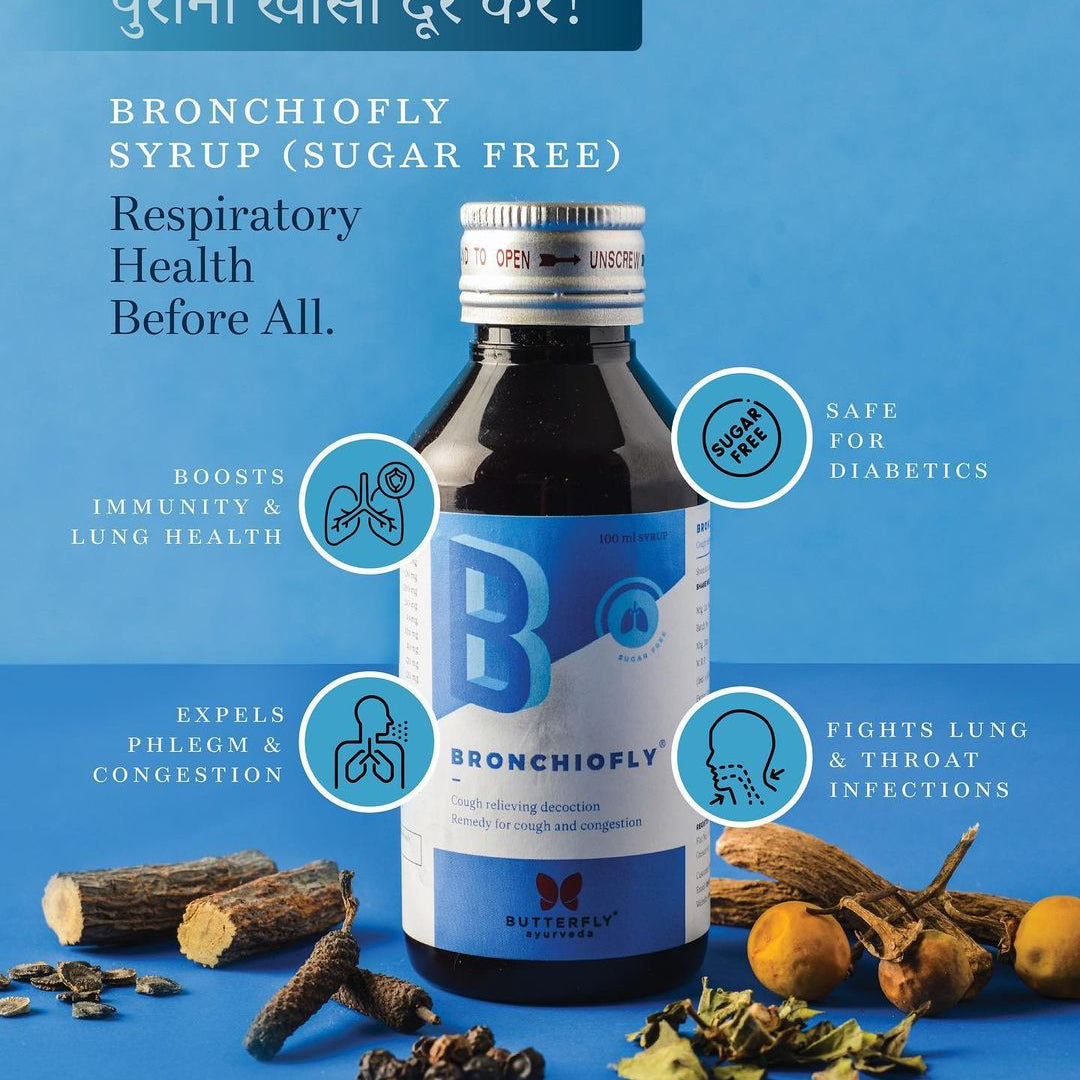 Bronchiofly : Sugarfree Ayurvedic Syrup For Relieving Cough