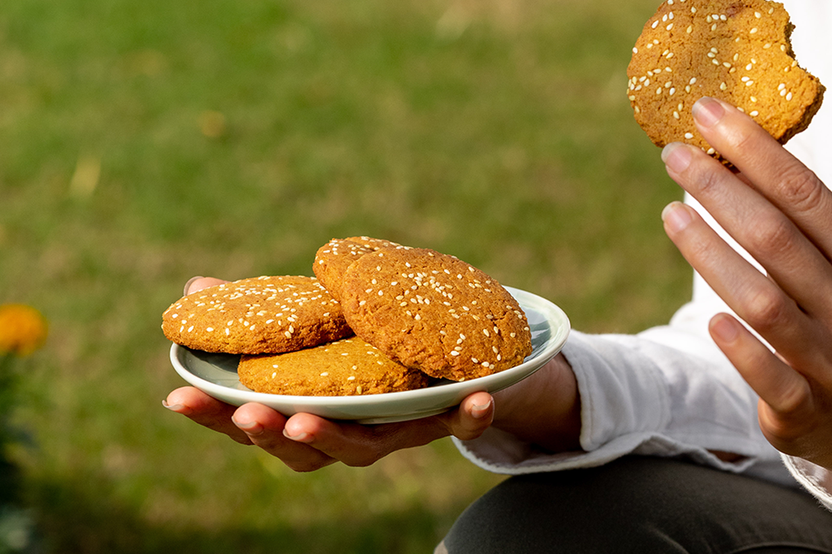 Looking For A Delicious Way To Nurture Your Well-being? Try Butterfly Ayurveda's Ojas Cookies Biscuit Today!
