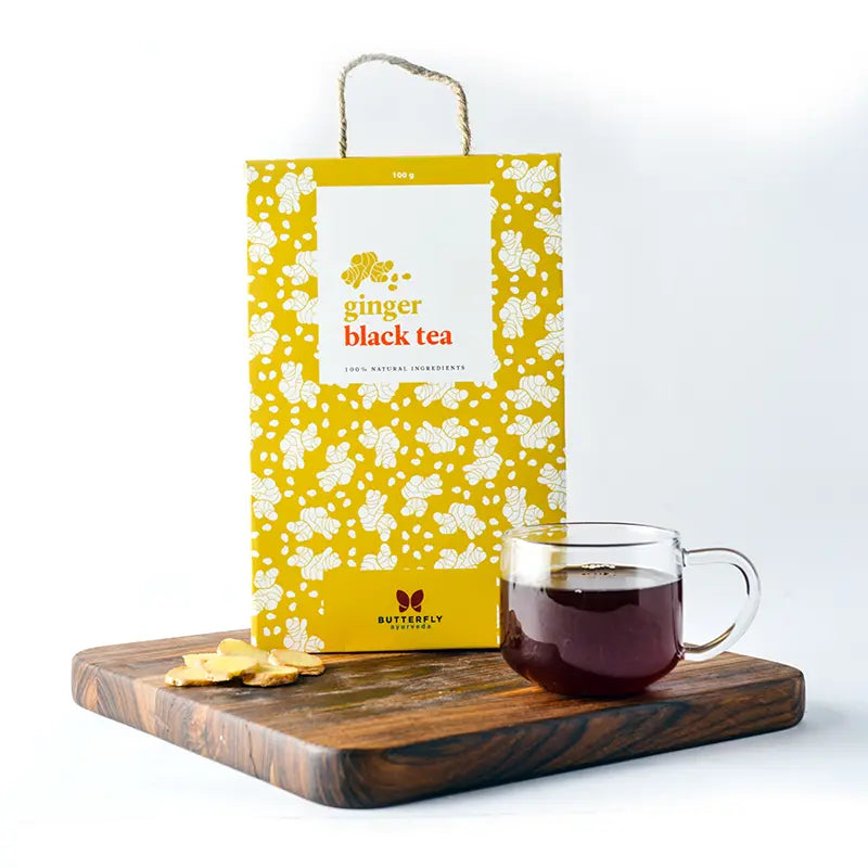 Ginger loose leaf tea for immunity